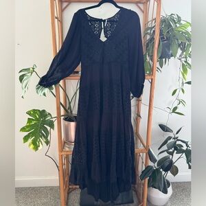 Stunning Black Boho Free People Dress – Worn Once